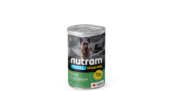 Nutram T26 Total Grain Free Lamb Lentils Recipe For Dogs