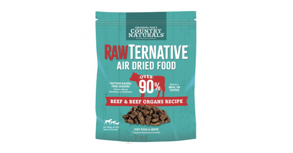 Country Naturals RawTernative Beef Beef Organs Recipe For Dogs