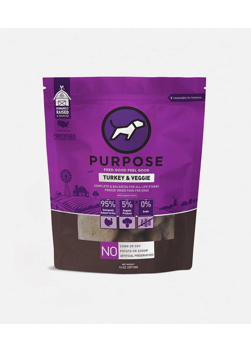 Purpose Turkey Veggie Freeze Dried Raw Dog Food