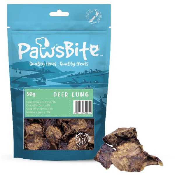 Paws Bite Deer Lung 鹿肺粒 50g