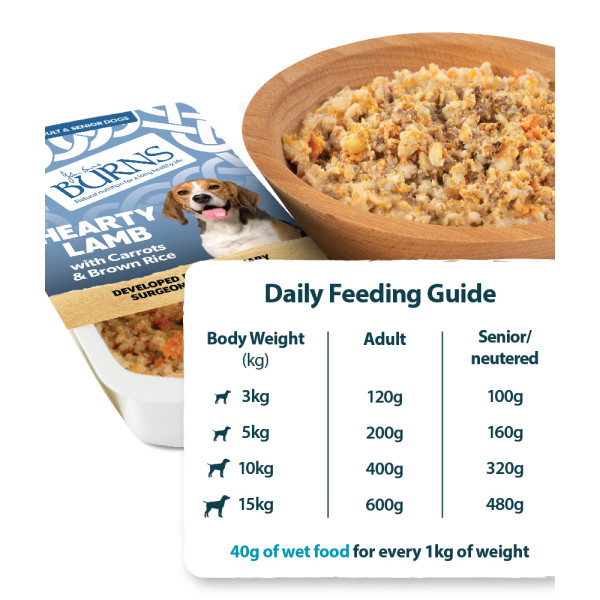 Burns Hearty Lamb with Carrots & Brown Rice Dog Wet Food 滋補羊配方狗狗濕糧 395g X6