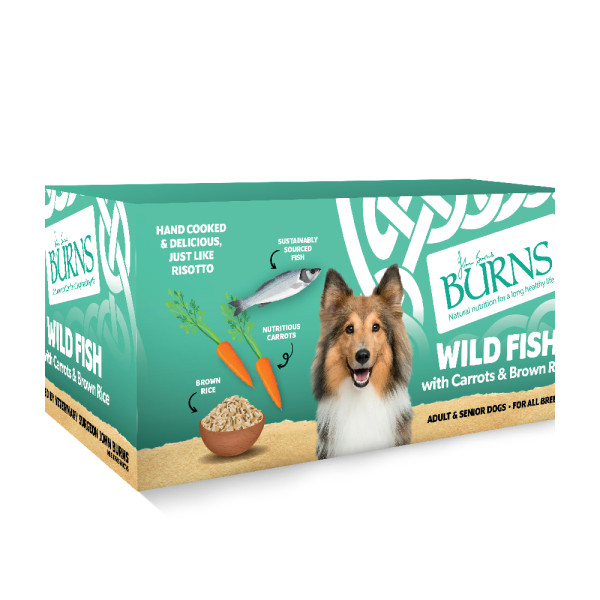 Burns Wild Fish with Carrots & Brown Rice Dog Wet Food 濃香魚配方狗狗濕糧 395g X6