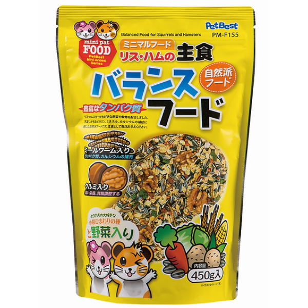 Pet Best Hair Care Hamster Food 自然派護膚亮毛倉鼠主食 450g 