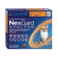 NexGard Spectra For 2 to 3.5kg Dogs 驅蟲咀嚼片狗用配方 3pcs