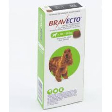  Bravecto for Fleas and Ticks 10 To 20kg 一錠除 (消滅牛蜱、跳蚤及毛囊蟲) 1pc