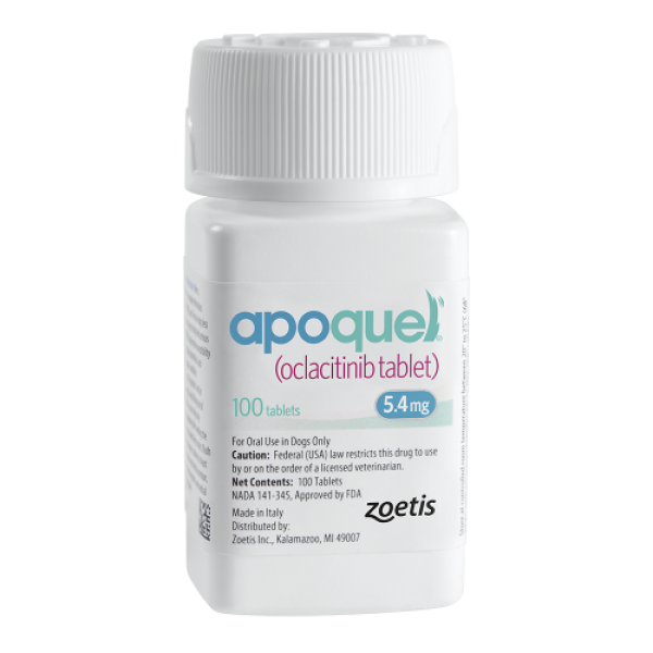 Zoetis Apoquel Oclacitinib 5.4mg For Dogs 狗用皮膚炎止癢藥 100 粒丸裝