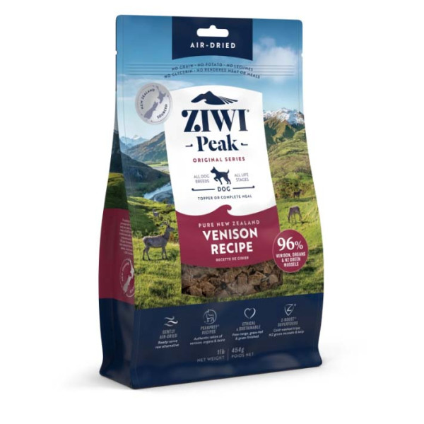 ZiwiPeak Air-Dried " Daily Dog " Venison For Dogs 無穀物脫水鹿肉狗糧  2.5kg X 4 