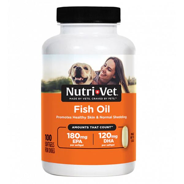 Nutri-vet Fish Oil Softgels 魚油膠囊 100粒