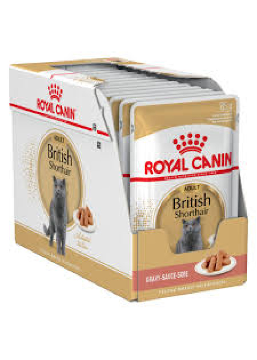 Royal Canin Breed British Shorthair Adult in Gravy 12個月以上英國短毛貓成貓 (肉汁) 85g